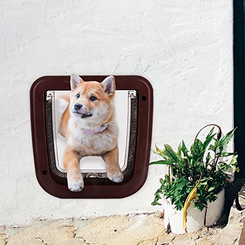 Dolity Porta de para cães com função de travamento do portão de do mini acesso fácil de instalar res