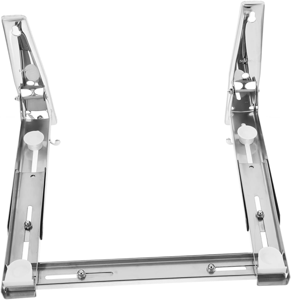 Ciieeo 100Lbs Stainless Steel Microwave Wall Mount Bracket Adjustable Foldable Oven Support Shelf for Kitchen Optimizes Space Holds Up to Sleek Design