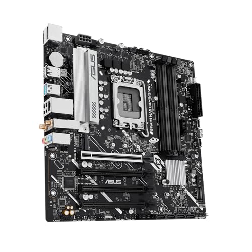 B760M MAX Gaming WiFi Intel B760 (LGA 1700) mATX Scheda madre, Advanced AI PC-Ready, PCIe 5.0 x16, DDR5, 3X M.2, Wi-Fi 6, DisplayPort, HDMI, SATA, USB 10Gbps Type-A, USB 5Gbps Type-C, Aura Sync - Scheda madre - Immagine 3