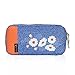 Hynes Eagle Cord Organizer Small Electronics Case Gadget Pouch Phone Accessories Storage Bag, White Flowers