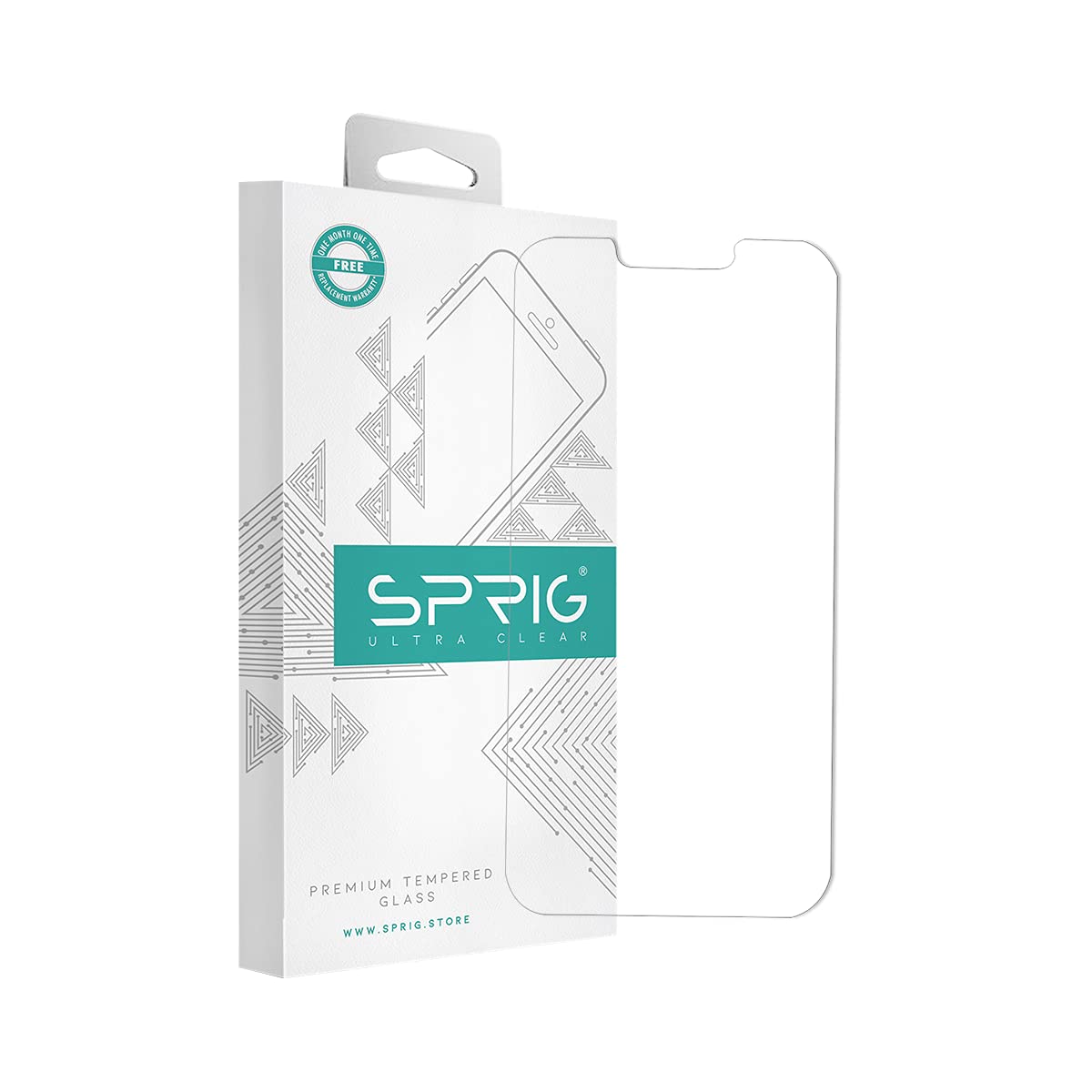 SPRIG Ultra Clear Tempered Glass Screen Protector With Notch for iPhone 13 (B09HMV28DN) Amazon Price History, Amazon Price Tracker