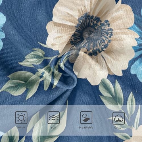 Fun Girls Underwear Toddler 2t Cotton Cute Panties Girl Painted Flowers Blue Beige Kids Briefs Undies3