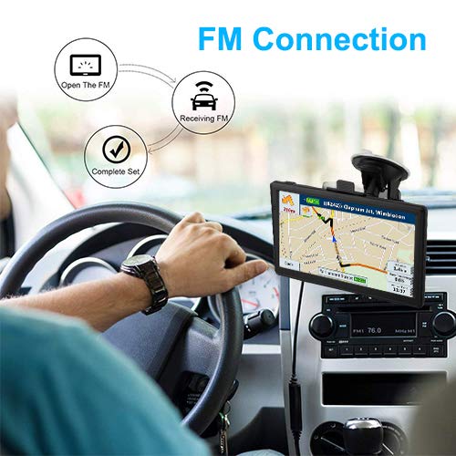 NETVIP GPS Navigation for Car 7 Inch, 2020 Vehicle GPS Navigation with Bluetooth, Car GPS Navigation System Lifetime Free Map Upgraded for Car/Pedestrian/Bicycle/Emergency/Bus/Taxi/Truck