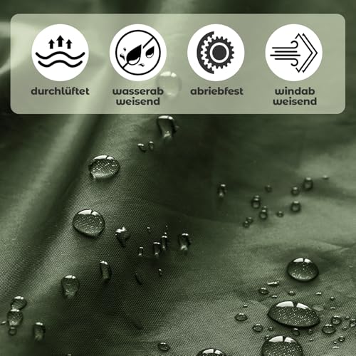 Jokureao Wasserdichter Regenponcho mit Tragetasche, Winddichte Regenbekleidung für Damen & Herren, Leicht & Kompakt für Fahrrad fahren, Reise, Trekking, Wiederverwendbarer Regenmantel