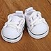 2pcs Doll Shoes, Mini Cute Fashion White Sneakers Cute Clothes Accessories for 15cm 17cm Dolls Outfit & Display (Dolls Not Included)