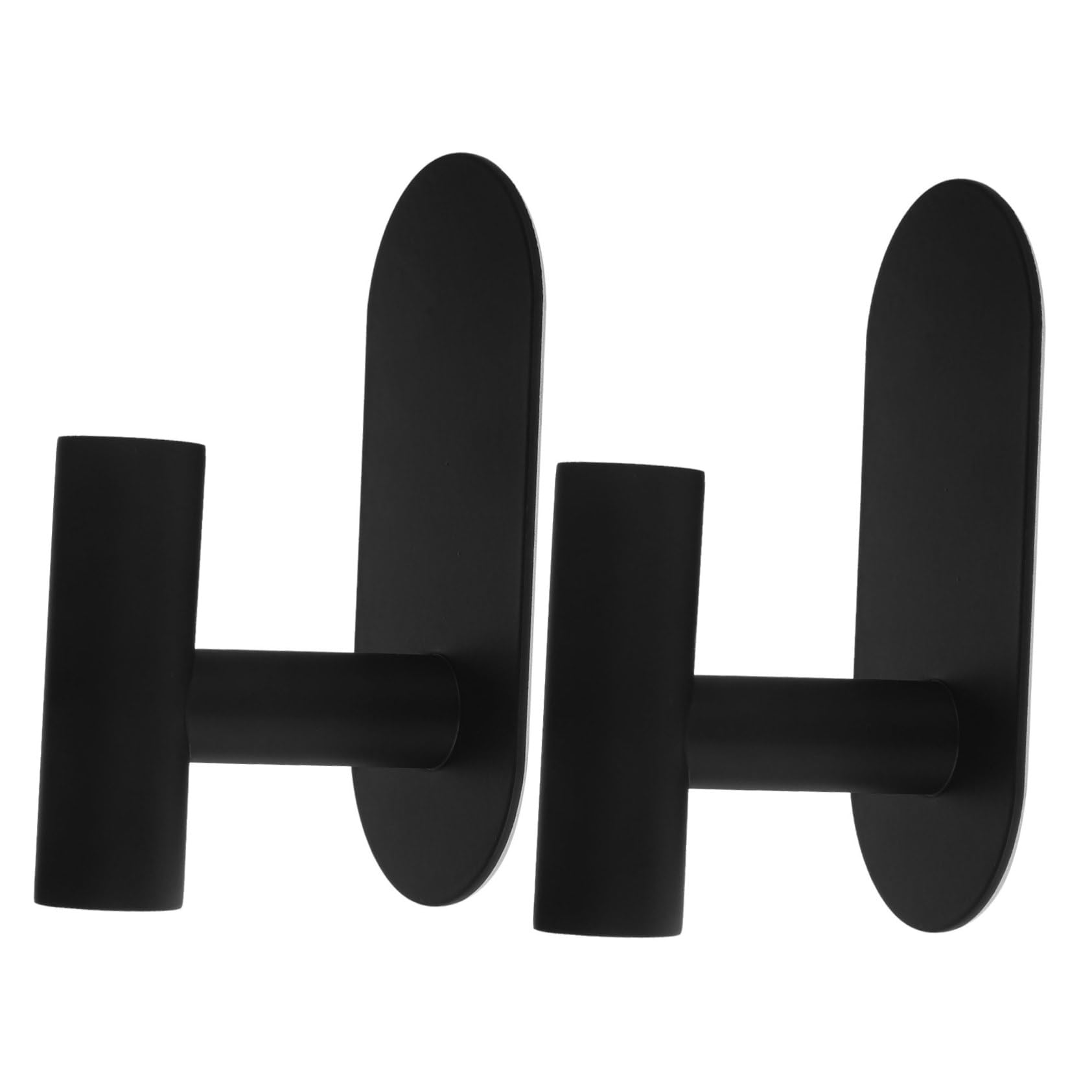 NUOBESTY 3 Set Gancio Adesivo in Acciaio Inossidabile Ganci Per Muro Gancio Per Asciugamani Da Doccia A Forma Di Portasalviette Per Bagni Gancio in Metallo Black 2 Pezzi*3