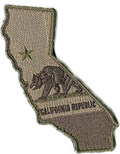 Gadsden and Culpeper Die Cut California State Patch - 1.25" x 4.5"