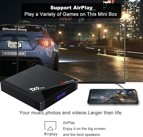 TX9 Pro 6K Ultra HD TV Box Android 11.1 Set-Top Box with Quad-Core