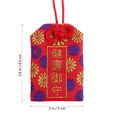 BESPORTBLE 10Pcs Japonês Santuário Lucky Encantos Amuleto Omamori Charme Amuletos de Boa Sorte Saco