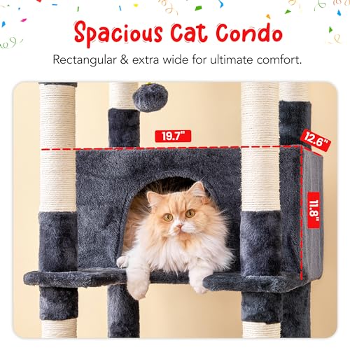 Árbol para gatos XXL de 77 pulgadas para interior miniatura 5