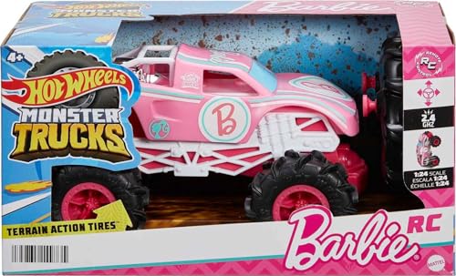 Hot Wheels Barbie Monster Truck 1:24 miniatura 6