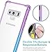 SALAWAT Galaxy Note 9 Case, Clear Cute Gradient Slim Phone Case Cover Reinforced TPU Bumper Hard PC Back Shockproof Protective Case for Samsung Galaxy Note 9 (Purple Blue)