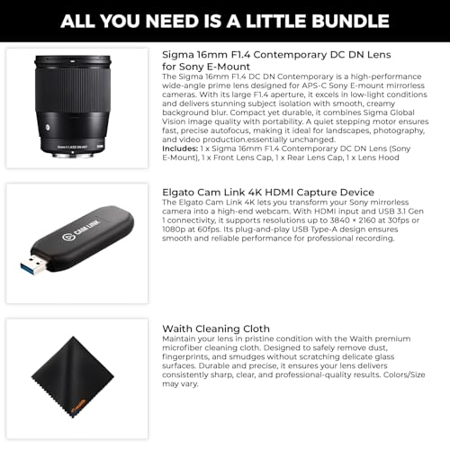 Sigma 16mm F1.4 Contemporary DC DN Lens for Sony E-Mount