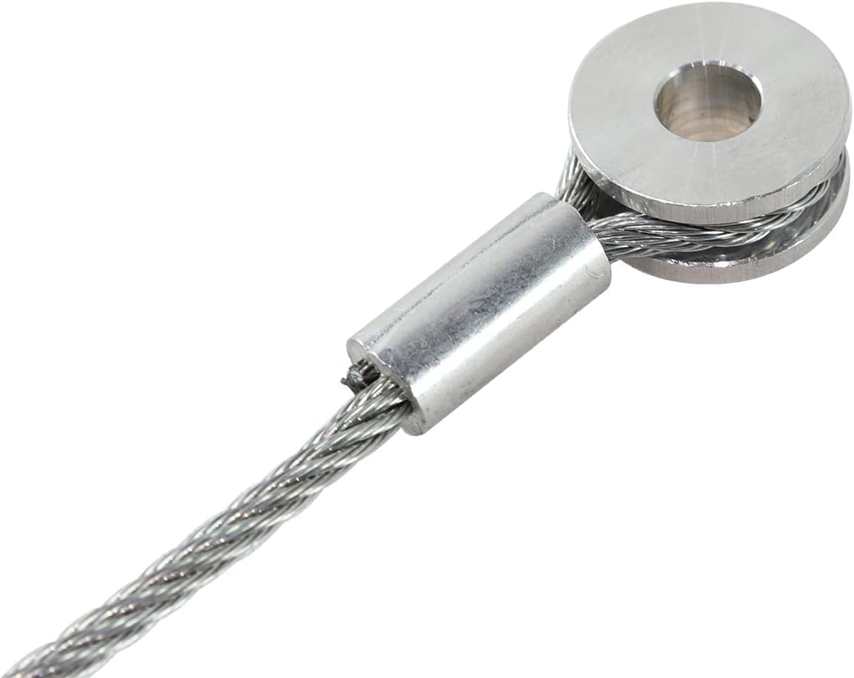 BYDZKJ 2PCS 150" Replacement Ramp Door Cables for Enclosed Cargo Trailers - CAB1-8CB150 Steel Wire Kit