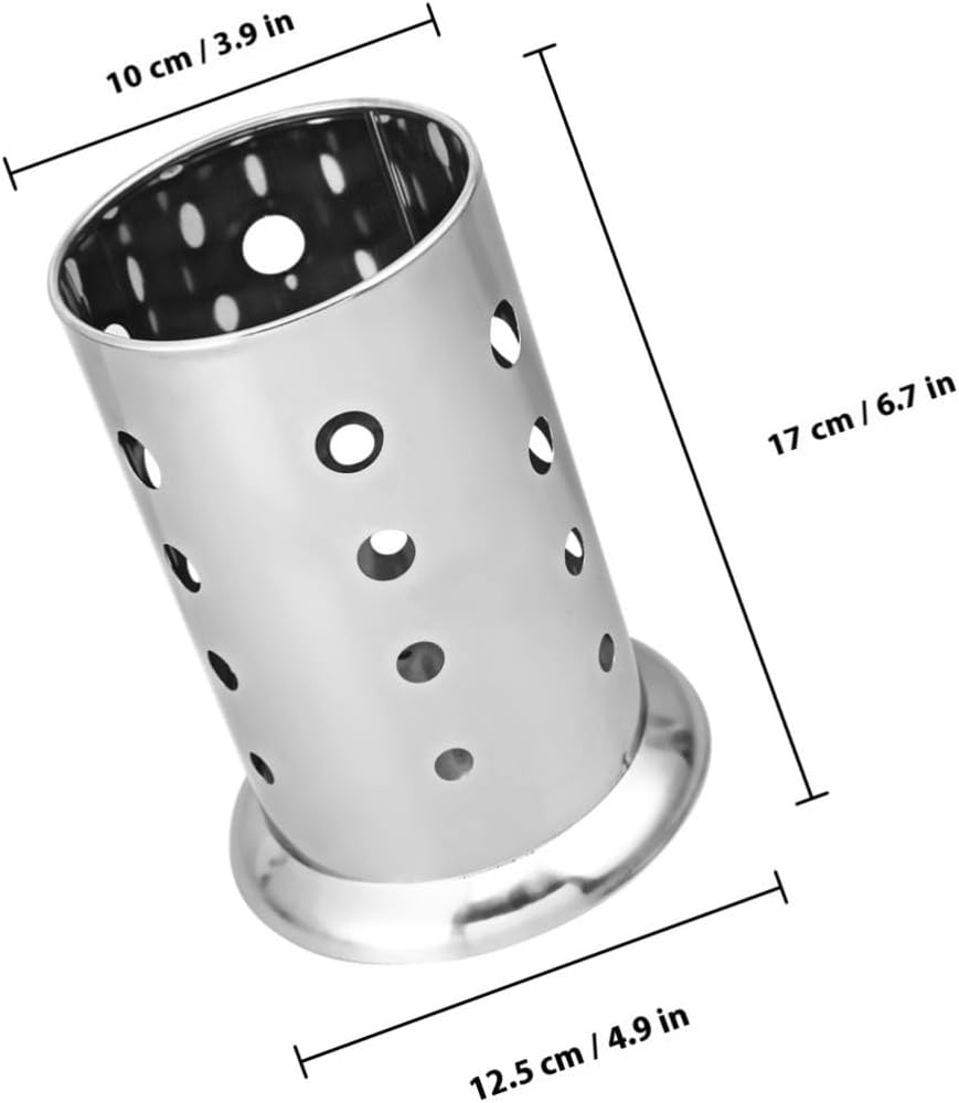 2 Pcs Chopsticks Holder with Holes and Wide Base Stainless Steel