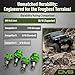 DV8 Offroad Upgraded Ball Joint Set Compatible with Jeep Wrangler JK 2007-2018 - Front Upper and Lower Ball Joints Kit - Heavy Duty Chromoly Replacement for Dana 30 & 44 Axles