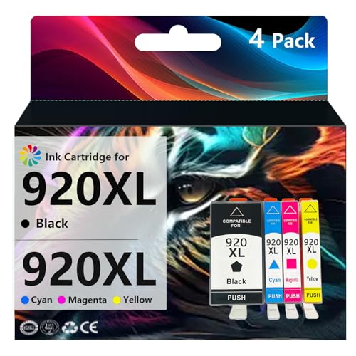Tinta Y Tóner, Office Product DZNACE Cartuchos De Tinta 920XL Compatibles con El Cartucho De Tinta para HP 920 XL Compatible con Las Impresoras para HP OfficeJet 6000 6500 6500a 7000 7500...