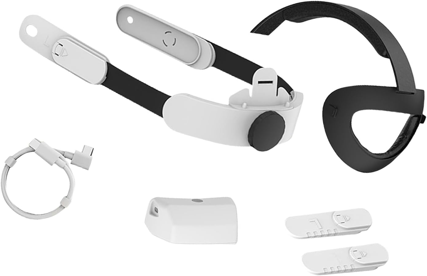 MQ 2/3/3S仮想リアリティメガネ用の人間工学に基づいた充電ヘッドストラップと簡単な調整 MQ  2/3/3Sバーチャルリアリティメガネ用軽量ネックマウントバッテリーパックモバイルパワー20W急速充電強化 モバイルバッテリー 大容量  【63800mAh 3台同時充電可能】 モバイル ...