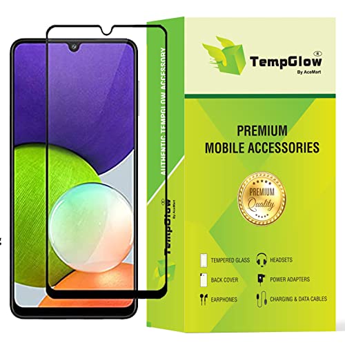 Image of Screen Protector for Samsung Galaxy A03s | A03 (Black) Tempered Glass Edge-to-Edge 6D Screen Guard With Installation Kit