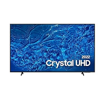 SAMSUNG SMART TV CRYSTAL UHD 4K BU8000 85", SLIM, TELA SEM LIMITES, VISUAL LIVRE DE CABOS, ALEXA COMPATIVEL, CONTROLE ÚNICO
