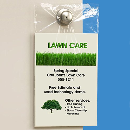 50 Clear 10 x 15 ULINE DOORKNOB Poly Bags for Hanger Flyers