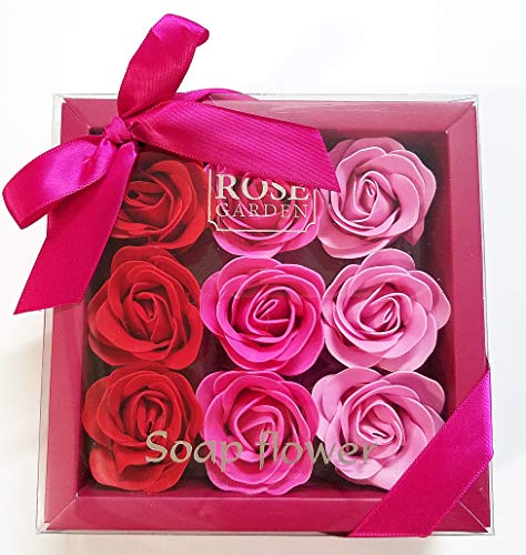 3 Boxes (27 Pcs Total) Of Flora Scented Rose Flower Bath Soap, Plant Essential Oil Rose Soap In Gift Box, Gift For Anniversary/Birthday/Wedding/Valentine’s Day/Mother’s Day #TOP3