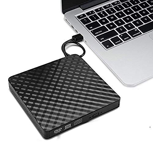 Externes DVD Laufwerk, USB 3.0 Slim Portable Externe DVD-Rw DVD Cd Brenner für Laptop, Desktop, Notebooks Windows Vista/Xp/Win 7 / Win 8 / Win 10