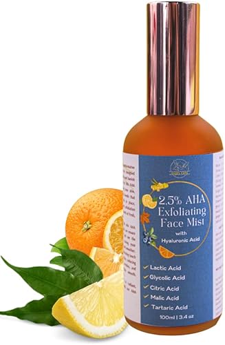 Tónico AHA de ácido glicólico y láctico Tónico exfoliante aclarante para pieles propensas al acné y mixtas Exfoliante líquido con tuna para una