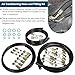 Air Conditioning Hose and Fitting Kit Complete A/C Air Conditioner Refrigerant Hoses Fittings, Include 6.5Ft #6#8#10 Hose, Straight AC Fittings and 90 Degree Angle Connectors