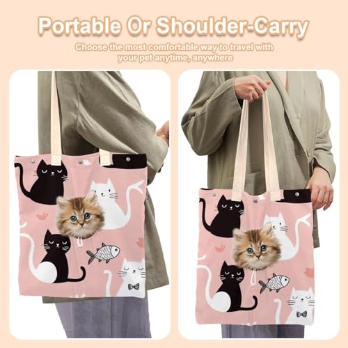 Sac de transport confortable pour chaton et chiot contre le stress