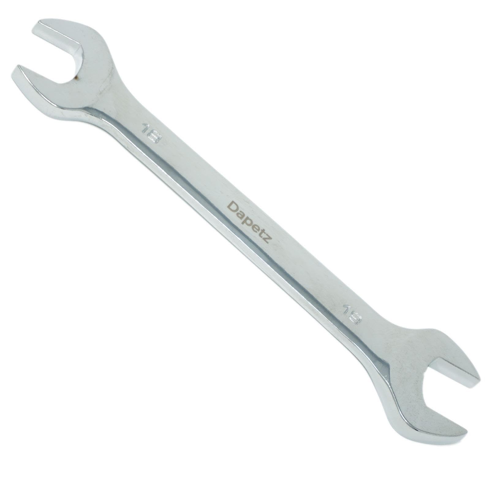 Dapetz ® Double Open End Spanner 18mm and 19mm Plumbing Compression Fittings Flare Nut Spanner Crows Foot Spanner Box End Plumbing Tool for Compression Fittings
