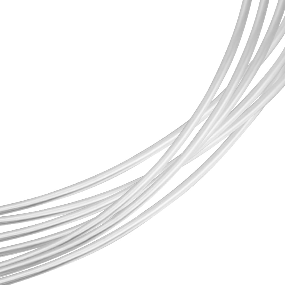 Beebeecraft Alambre de Plata de Calibre 20 de 0.8 mm Alambre de Plata de Ley 925 Redondo de 1 M para Joyería Artesanal con 2 Piezas de Paño de Pulido de Gamuza para Envoltura