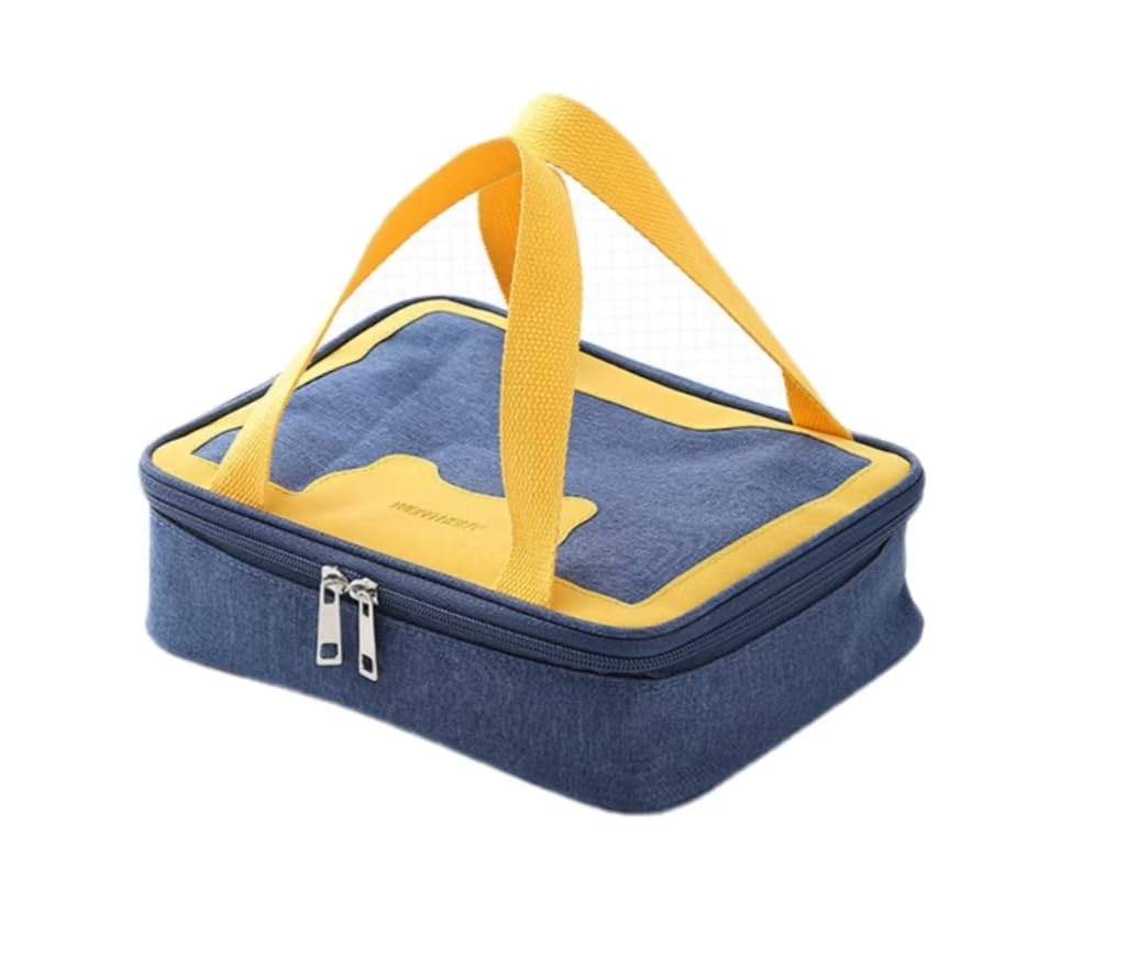 SLEEPHEAD® Lunch Bag, Lunch Box for School, Leakproof Cooler Food Lunch Containers Reusable High Capacity Lunch Tote Bags for Office, Work, Beach or Travel(Bule Bag)