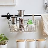 Schaffen ein geordnetes Zuhause: Sie können ihn über dem Spülbecken oder Bad Zimmer montiert für Spülschwämme, -bürsten, Spülmittel, Toilettenartikel oder für übersichtliche Aufbewahrung der Gewürz-Gläser und -dosen. Er bietet ausreichend Platz und schafft Ordnung.