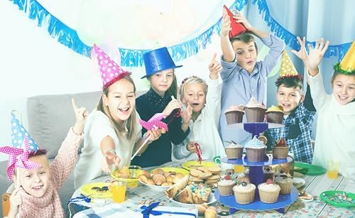 LUV HER Cupcake Stand - Ultimate Dessert Table Display Set - Royal Blue Cardboard Cupcake Tier for Birthdays, Weddings image 4
