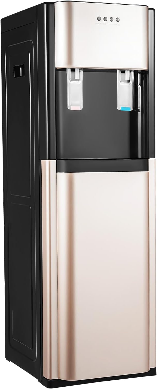 Bottom Loading Water Dispenser with Hot & Cold Settings, 2 Temperature Settings, 5 Gallon Bottles Stainless Steel Water Cooler, Water Dispenser for Home, Office