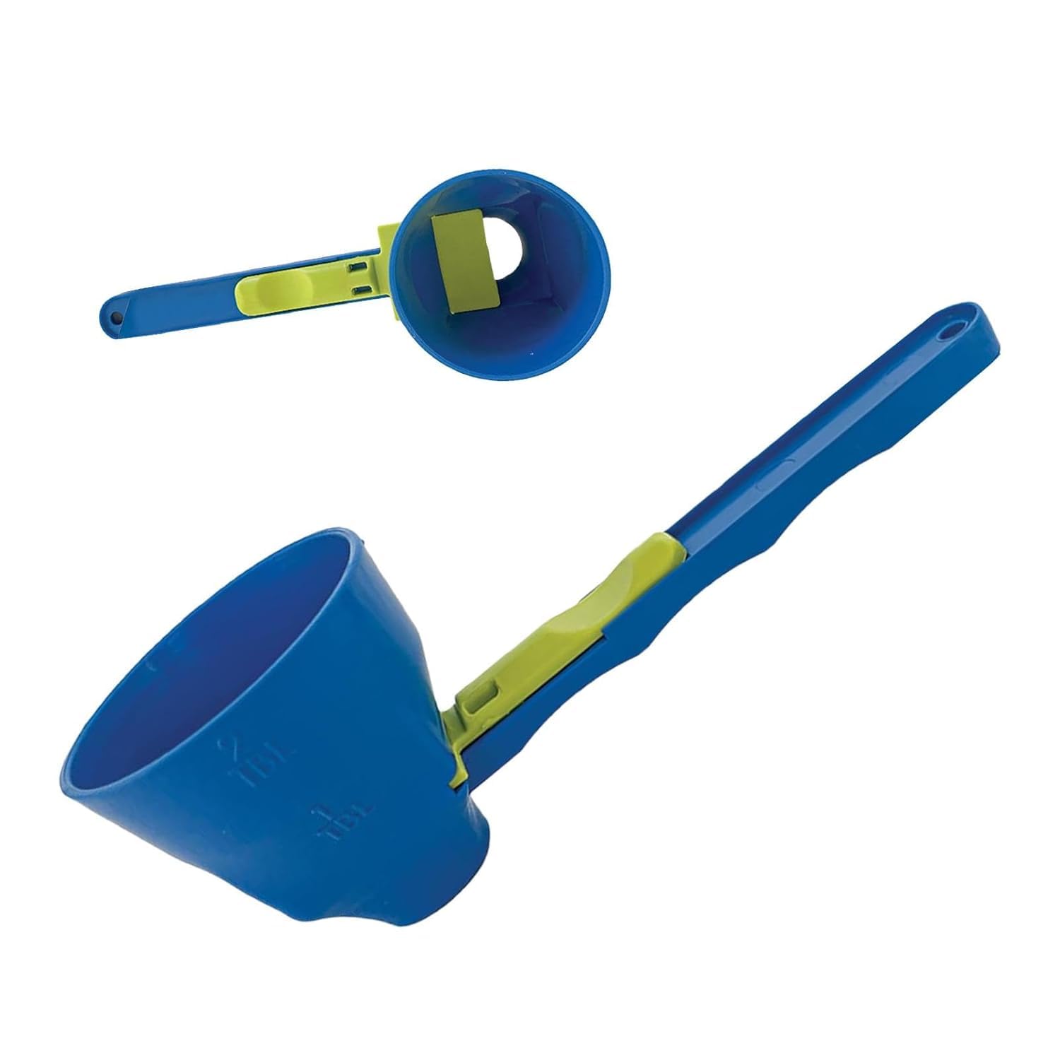 Cuillère à mesurer avec entonnoir, grande cuillère doseuse portable poignée coulissante pour bouteille