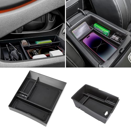 Neepiar Center Console Organizer Compatible with Hyundai Santa Fe 2021 2022 2023 & Santa Fe SEL 2022 2023 Armrest Storage Box Lower Center Console Tray Interior Accessories