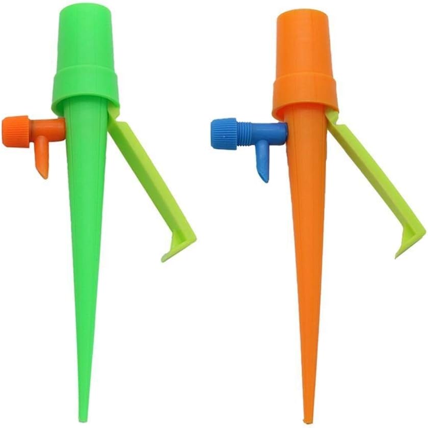 Garden Hose Fittings Plant Potted Spiked Watering Dripper Adjustable Automatic Self Watering Device Garden Balcony Waterers Bottle Irrigation 50 Pc (Color : Orange)