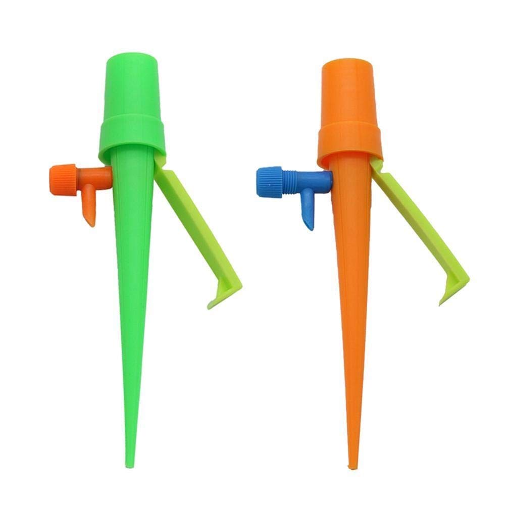Connettore del Tubo Flessibile Pianta in Vaso Spiked Watering Gocciolatore Regolabile Dispositivo Automatic Self Watering Giardino Balcone Waterers Bottiglia di irrigazione 50 Pc
