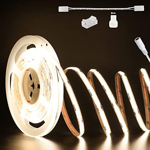 PAUTIX Tira de Luce LED COB de 24V,Blanco Natural 4000K 10m 504LE...