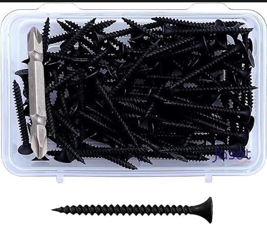 SHGM,Black Dry Wall Screw for Fixing Wood, Plywood, Plasterboard,Size 50 mm / 2" inch + 1 Nos Ph2 Screw Driver Bit, Pack of 101. (B0993TRWF3) Amazon Price History, Amazon Price Tracker