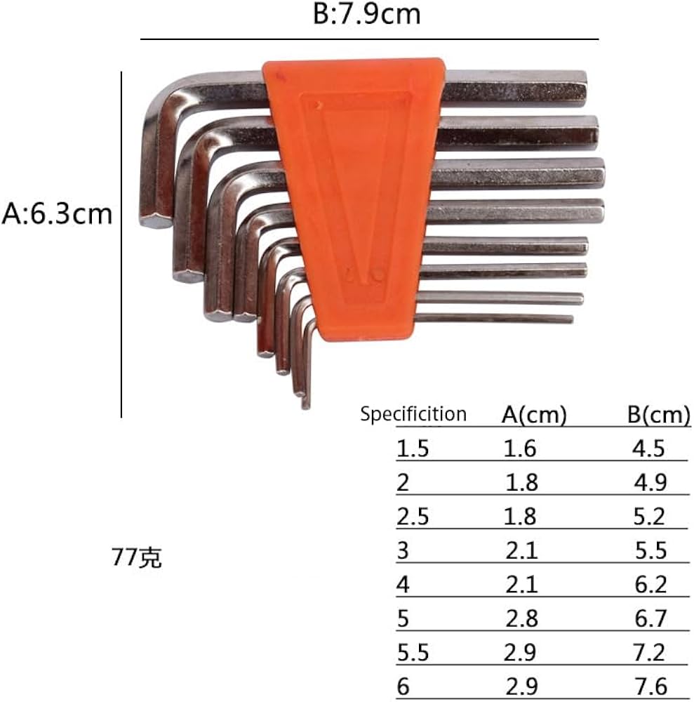 Amazon | 六角アレンレンチ L字型スクエアヘッドレンチセット スクエア