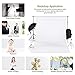 UTEBIT 6x9 Ft White Backdrop for Photoshoot 100% Polyester Photography Background Sheet with 4 Spring Backdrops Clamps 1.8x2.8 M Screen Cloth Portable for Photo Shoot (Stand Not Include)
