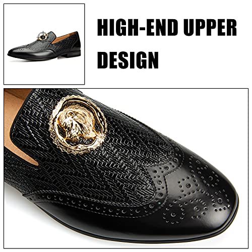 Image of JITAI Men's Fashion Loafers Wedding Shoes Loafers for Men Party Shoes