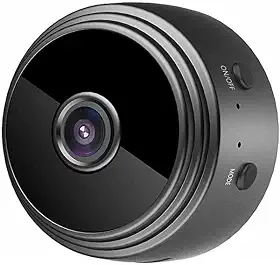Mini Câmera Espiã A9 WiFi, Veicular, Escondida, Visão Noturna, Segurança e Monitoramento — Cor Preta