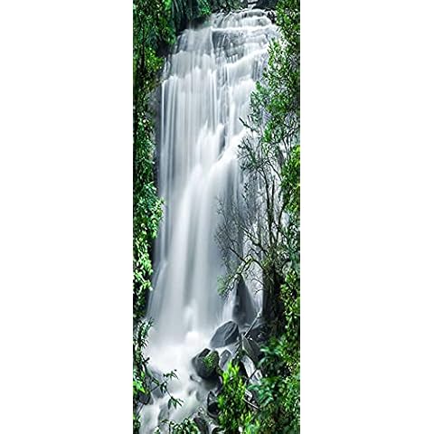A.Monamour 3D Waterfall Door Stickers Cover