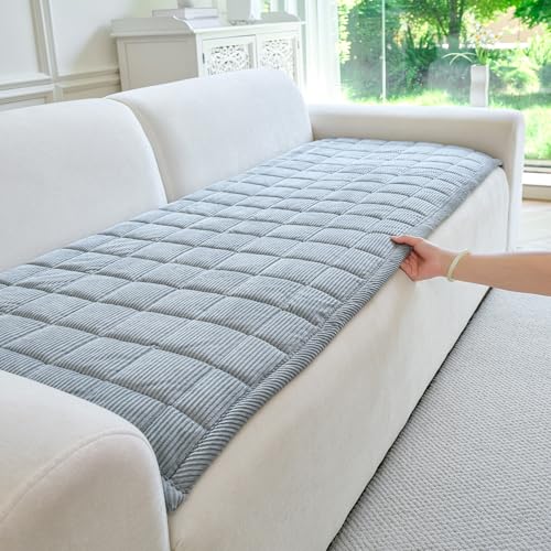 PJLZJFBY Couch Covers for Dogs Washable, Non Slip Couch Covers for Loveseat Sofa Pet Friendly, Soft Fuzzy Sofa Covers for Pet, Dog Couch Cover Furniture Protector(1PC,Light Grey,27.6'x82.7')