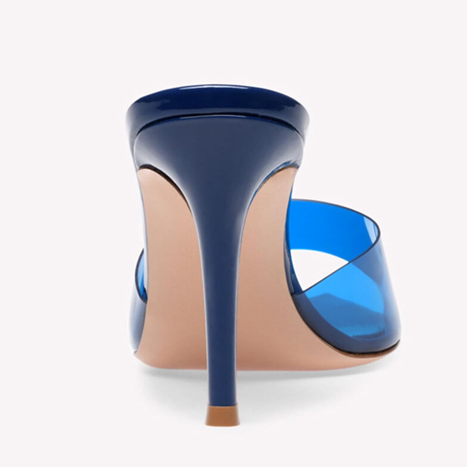 Women's Clear Pointed Toe Slingback Stilettos Heel Sandals Fashion Sexy Comfortable Summer Open Toe Backless Slip On Dress Slides Sandals for Casual Outdoor Party Work Wedding - Image 6