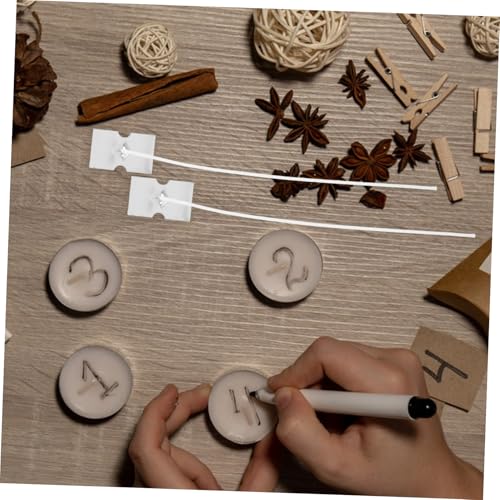 50 piezas de mechas de algodón para velas miniatura 5